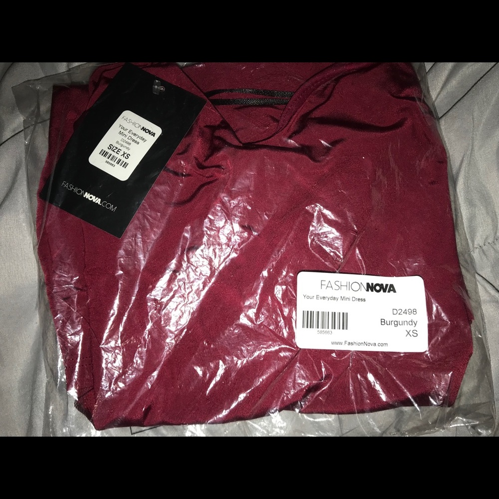 Your everyday Mini Dress- Burgundy Fashionova